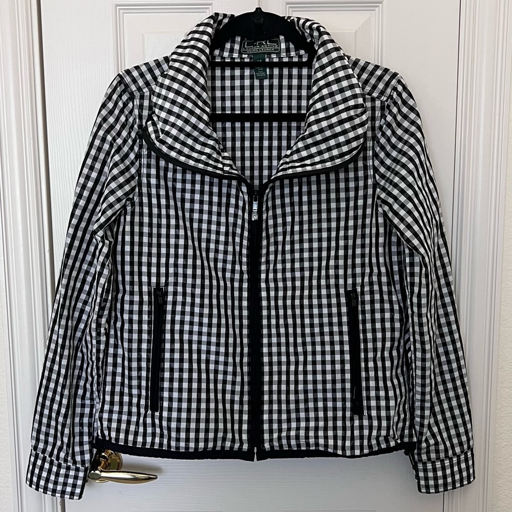 Ralph Lauren Active Gingham Checkered Jacket